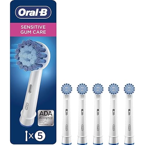 Oral-B Sensitive Gum Care Electric Toothbrush Replacement Brush Heads, 5 Count