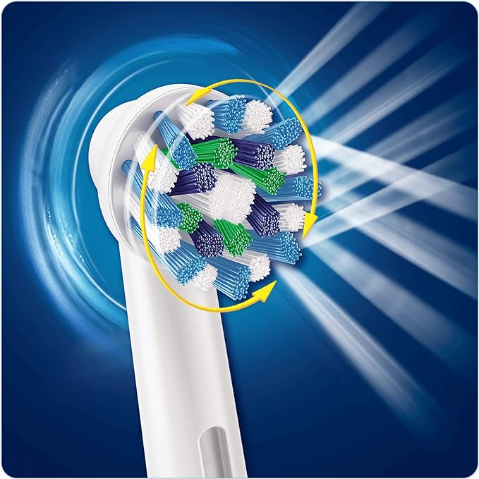 Oral B Cross Action Electric Toothbrush Replacement Brush Heads Refill, 4Count