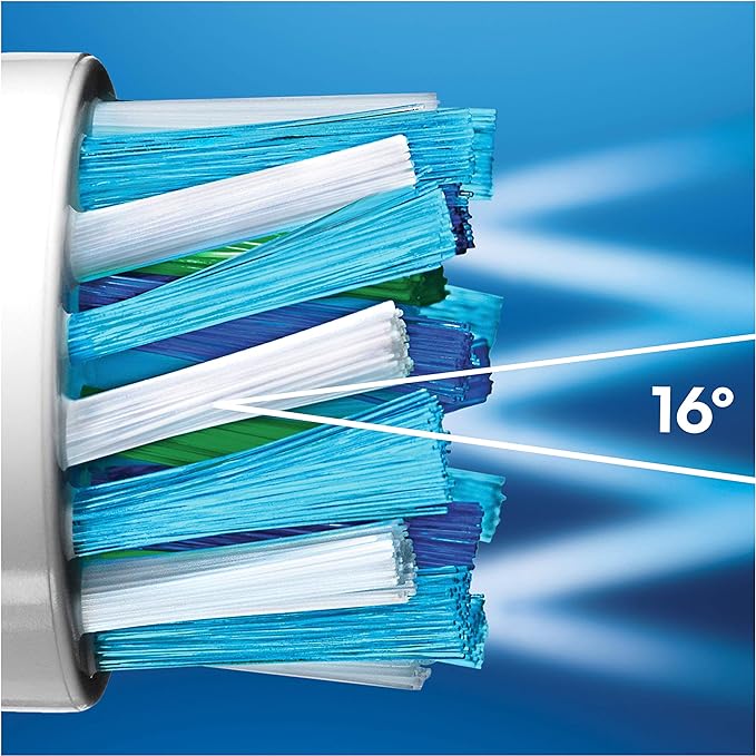 Oral-B CrossAction Toothbrush Head, Pack of 8 Counts